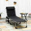 Chaise longue pliante avec appui-tête pour l'extérieur, chaise longue de patio moderne