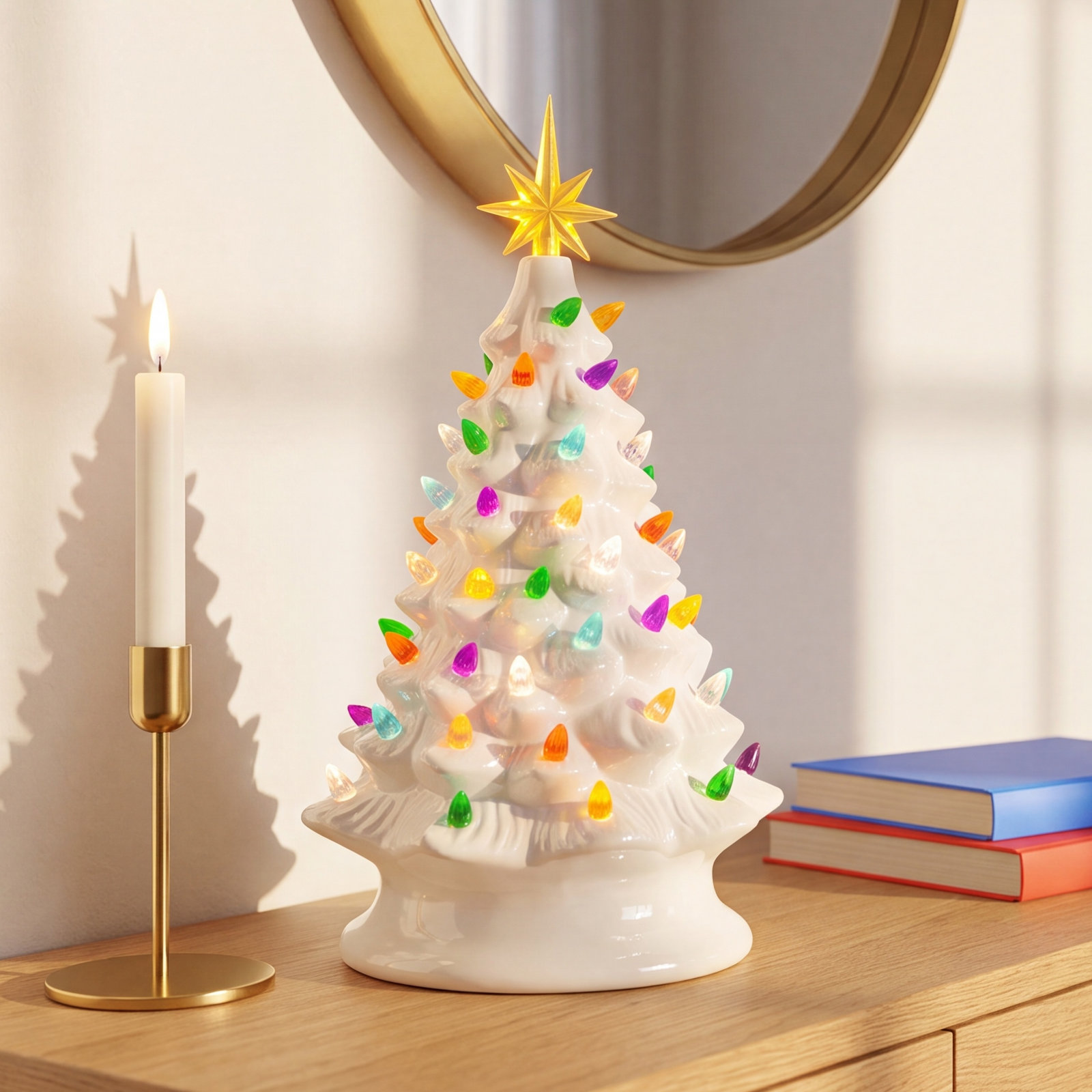 Lighted Musical Tabletop Christmas Tree