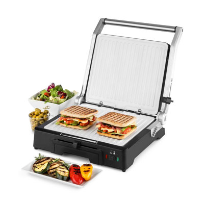 Klarstein Ceramic Non Stick Electric Grill with Lid