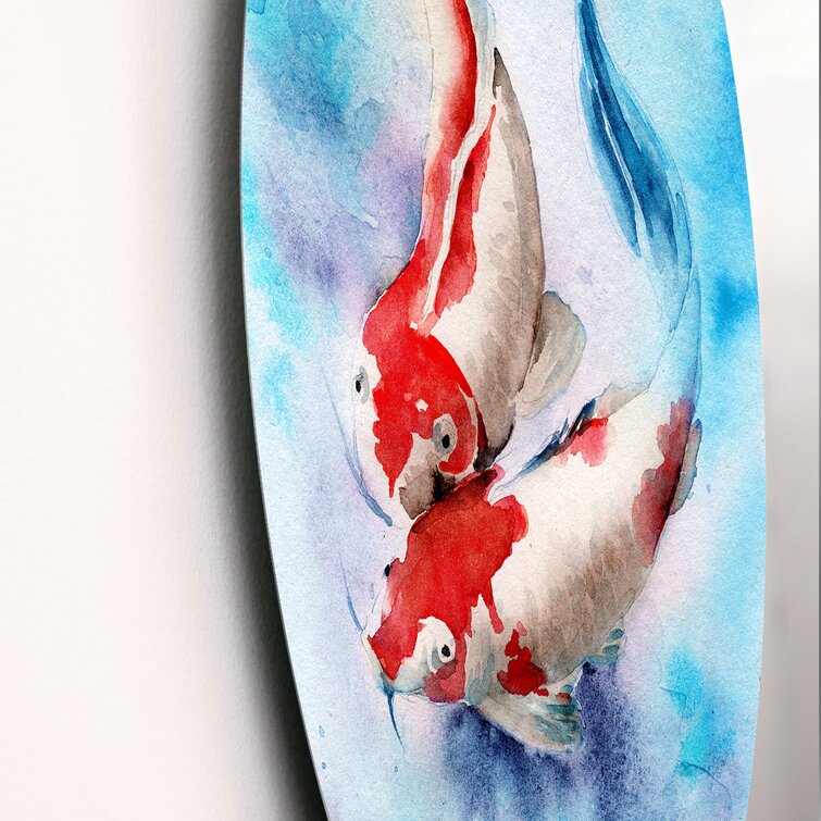 Easy Watercolor Painting Ideas - Koi Fish 