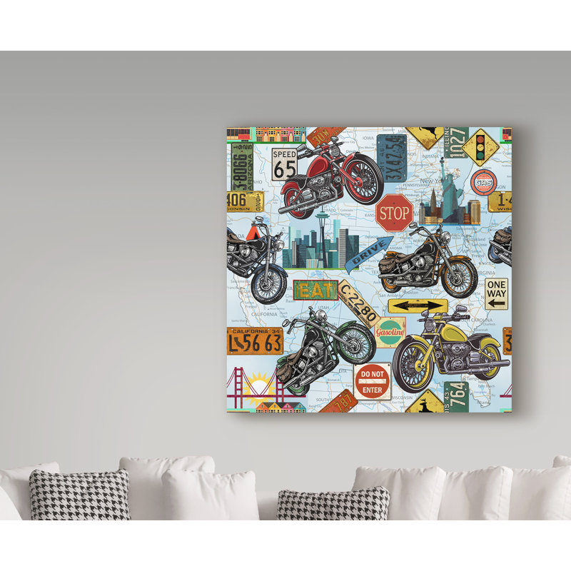 « classic voyageurs », art sur toile, H 14 po x l 14 po x P 2 po