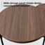 2 Piece Round Medieval Modern Nested Coffee Tables, Stackable Living Room Decorative Tables-1096619839