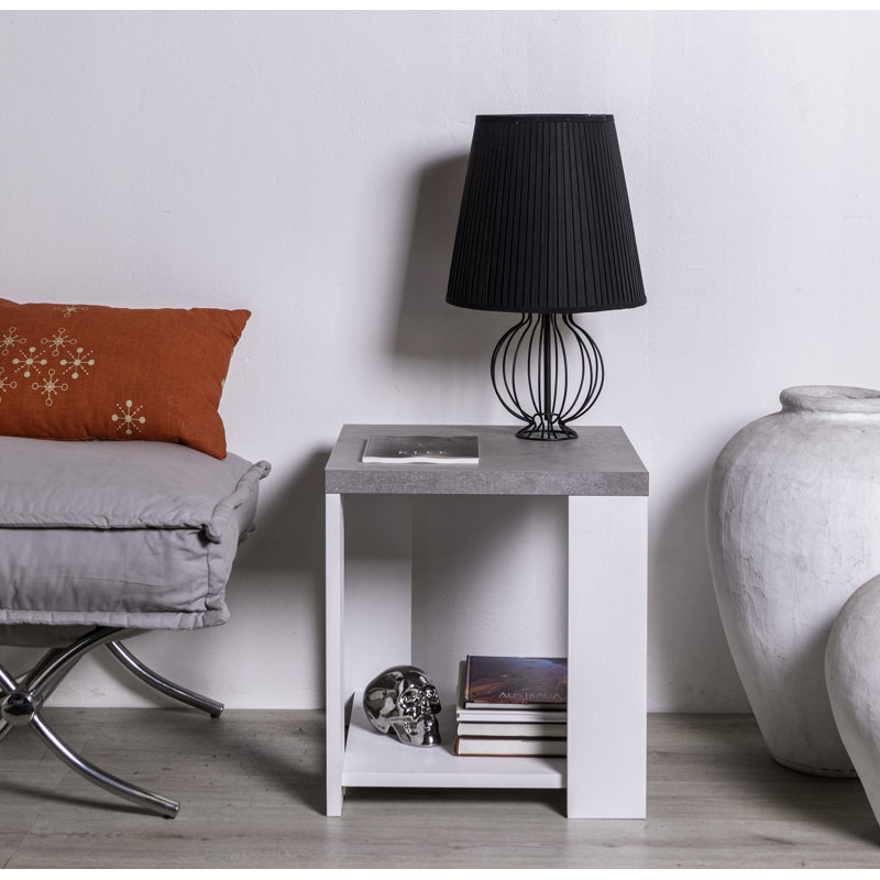 Ambrosino Floor Shelf End Table