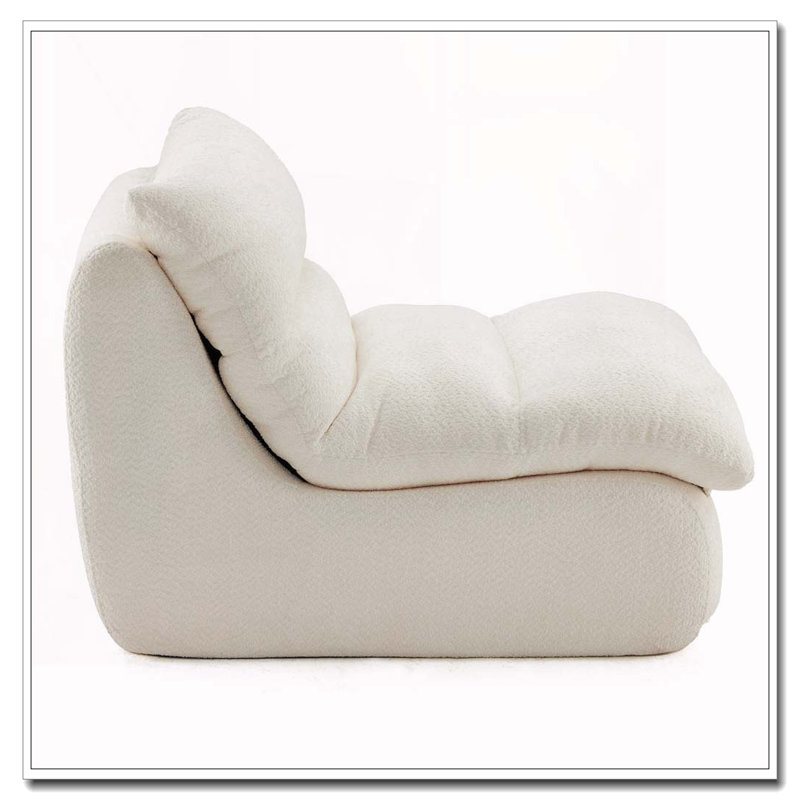 Fauteuil moderne avec assise moelleuse, Beige
