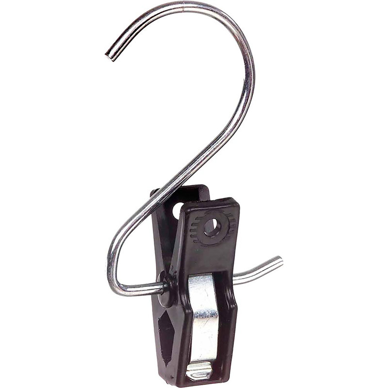 Pince pour accessoires chromée, 50, Noir