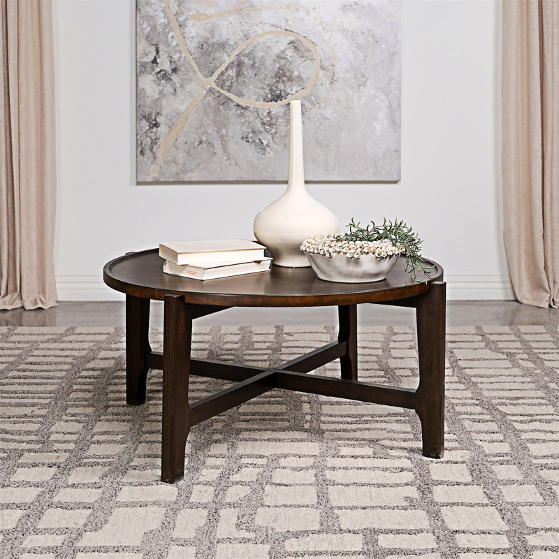 Round Wood Coffee Table