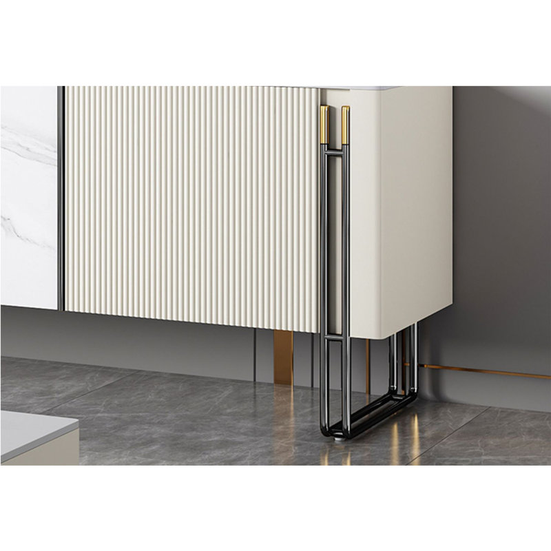 Crédence de rangement Modern Minimalist, H 25,59 po x L 70,86 po x l 15,74 po