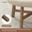 33.1" Round Leather Coffee Table-1768770173