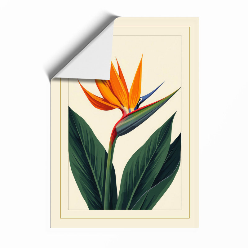 Bird of Paradise Botanical - Framed Print, A3 - 42.0 x 29.7 cm, Unframed