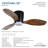 Ventiara 36" Led Flush Mount Indoor/outdoor Ceiling Fan-116509558-116509557