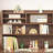 Kids Desk Children Writing Desk Learning Study Desk Computer Table with Hutch -1453223482