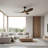  Maverick Smart 44 LED Indoor Ceiling Fan with Threaded Downrod, Dark Walnut blades and Handheld Remote-1129481032-1129481033