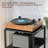 Large White Record Player Stand, 3-Tier 18" Wide End Table With Vinyl Storage For Up To 130 Albums-874573991