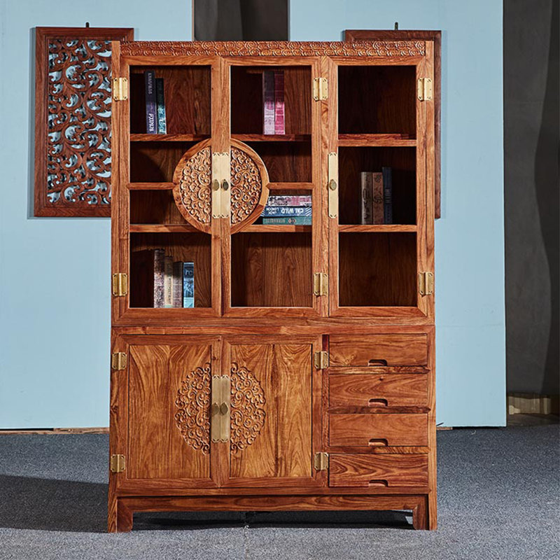 Bibliothèque de meubles en bois massif pur