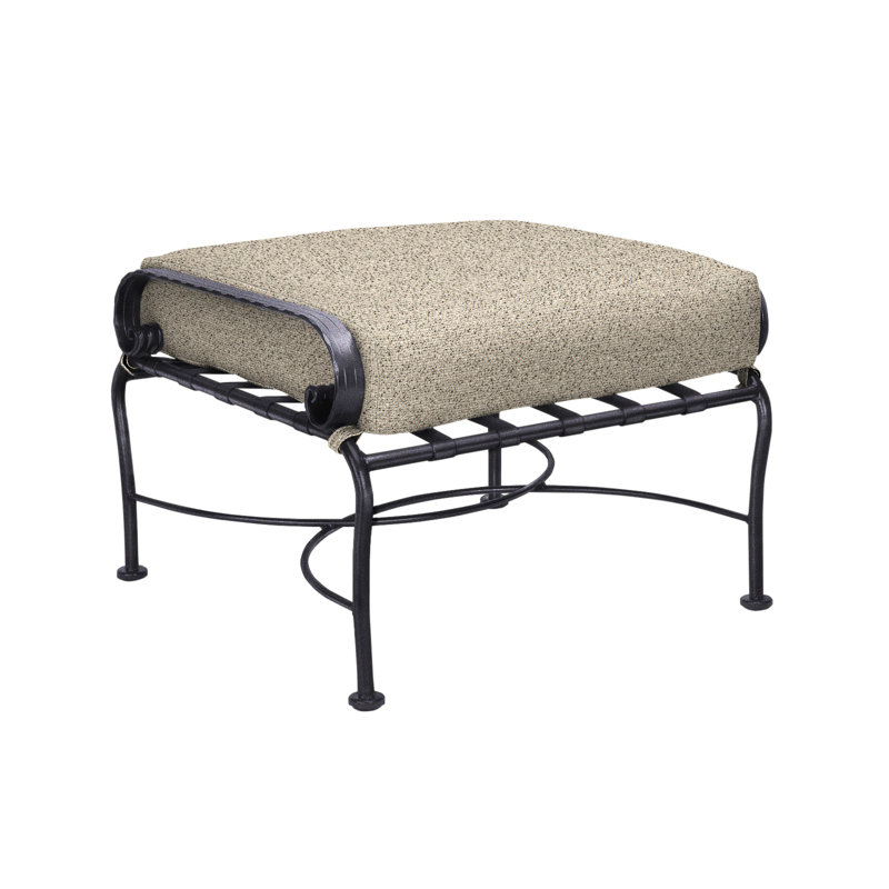 Classico-W Outdoor Ottoman, Graphite, Harris Stone