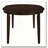 Cappuccino Oval Dining Table with Leaf Extension