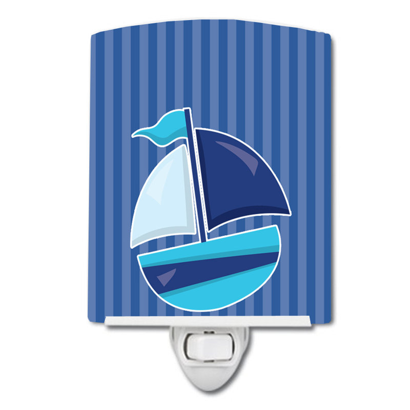 Lampe de nuit en céramique voilier nautique