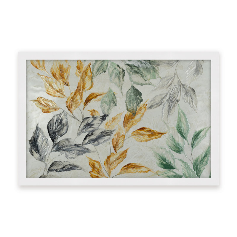 Nature Inspired "Muted Radiance" Canvas Wall Art By , 16" H x 24" W, Beige, Framed Print