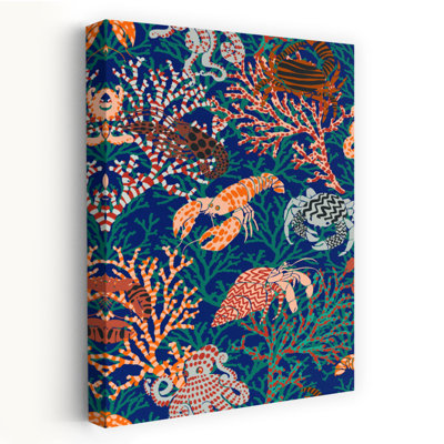 «Vibrant Ocean Life», impression d'art mural tropical