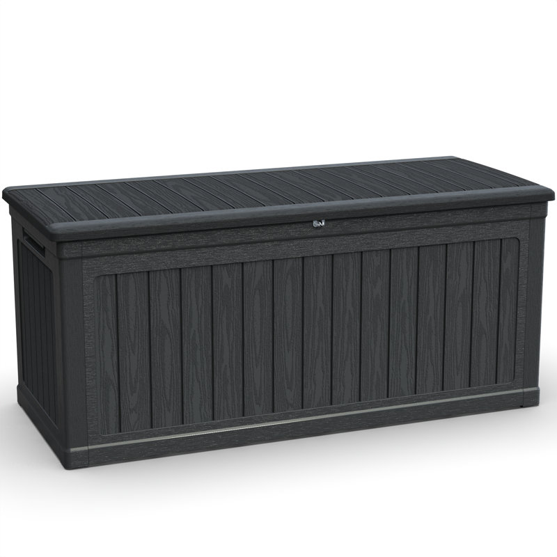 260 Gallon Resin Large Deck Box, 33.7" H x 67.7" W x 32.2" D
