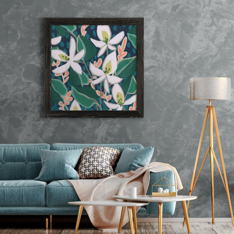 Dandelion Whisper II-impression de cadre photo, H 27,5 po x l 27,5 po x P 1,5 po, Toile avec cadre noir