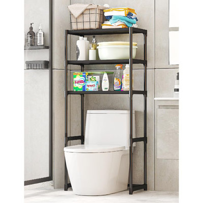 3-Tier Over The Toilet Shelf, Freestanding Space Saver Bathroom Shelves Over The Toilet Storage Cabinet for Bathroom