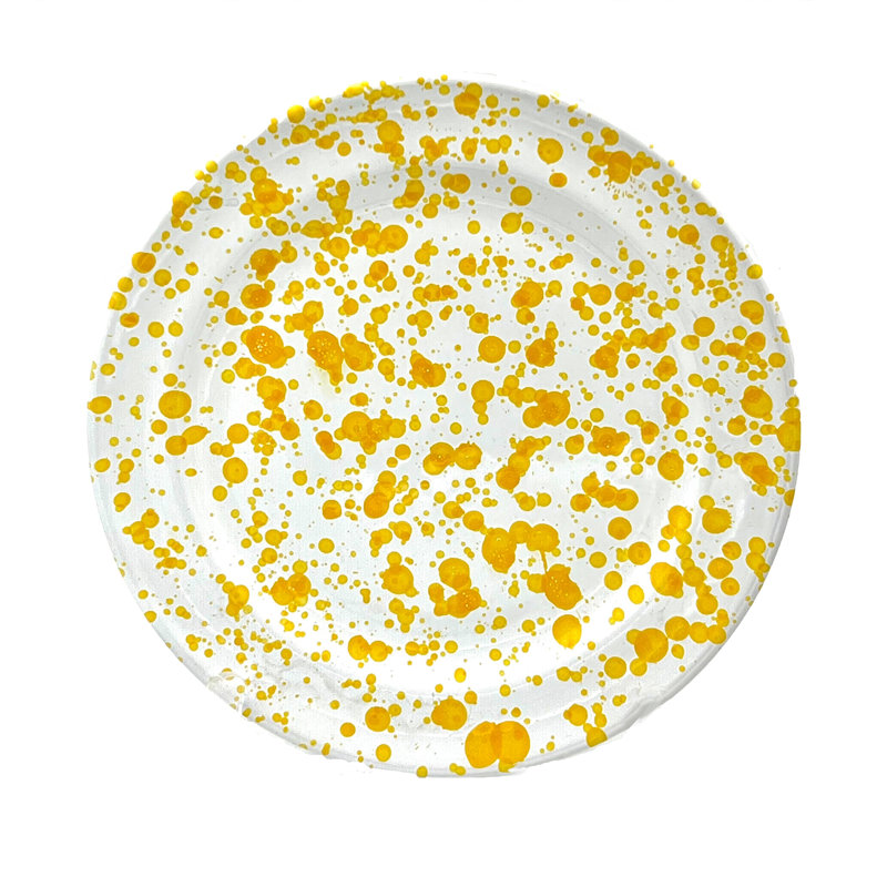 Assiette plate Taverna, ensemble de 4, Jaune
