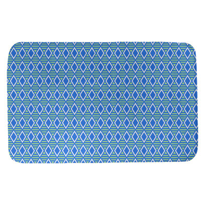 Tapis pour salle de bain à carreaux géométriques Mcguigan