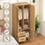 3 Door Manufactured Wood Wardrobe