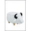 Upholstered Faux Fur Footstool-1498924180