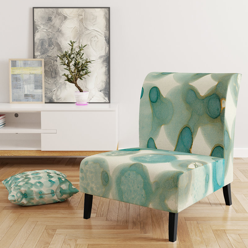 Fauteuil de chambre rembourré Turquoise, Vert