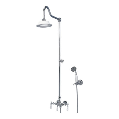 Système de douche exposé avec douche à main (P0713) par Strom Living