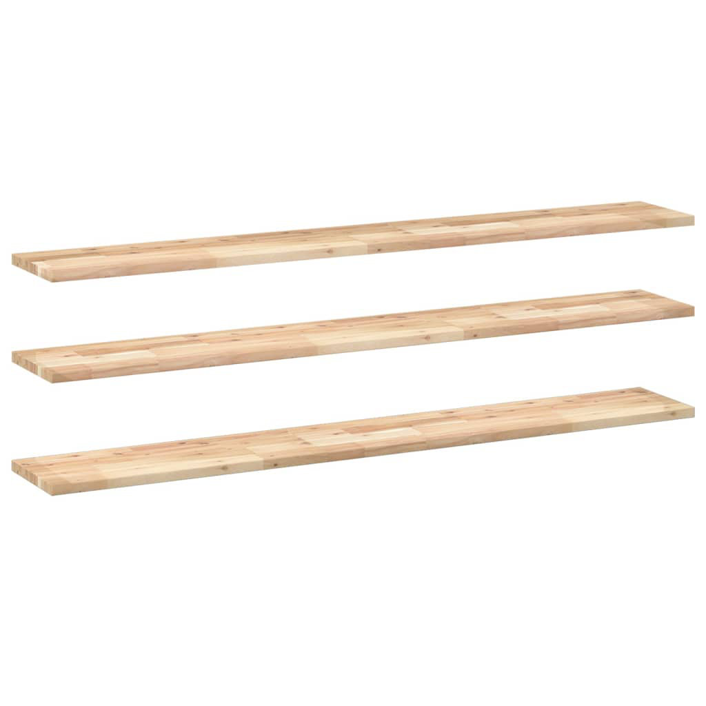 Floating Shelves 3 Pcs 60X40x4 Cm Untreated Solid Wood Acacia