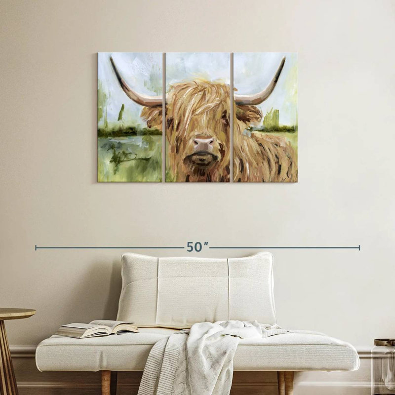 Brampt Highland Grazer I, 24" H x 38" W