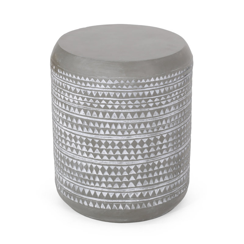 Outdoor Lightweight Concrete Side Table