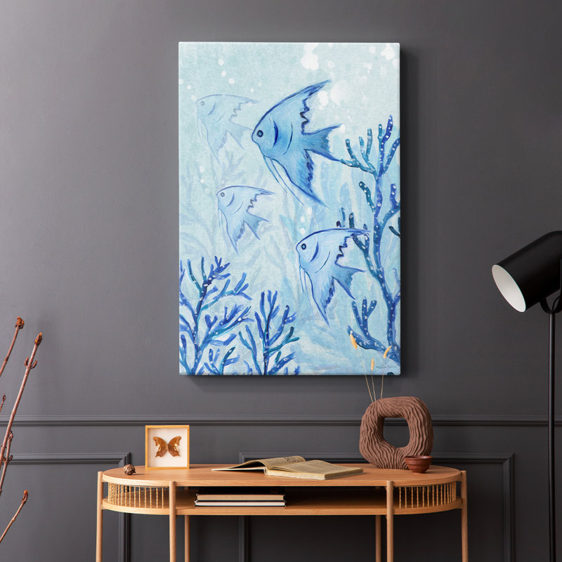 Poisson ange II - Cavas enveloppés de galerie, H 18 po x l 12 po
