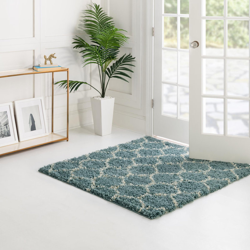 Geometric Indoor Rug, Square 5'3"