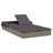 Latitude RunÂ® 2-Person Sunbed With Foldable Roof 83.9"X46.5"X38.2" Poly Rattan-613530397-617470645