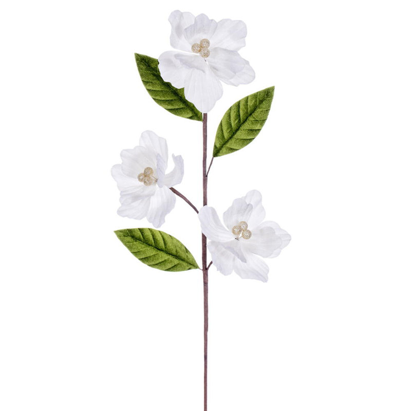 Trio de velours 6 po x 28 po Amaryllis Il comprend trois pièces par sac., Crème clair