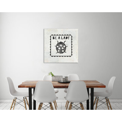 «Ladybug Stamp Be A Lady», toile tendue par Courtney Prahl