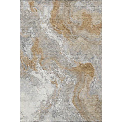 Premium Machine Washable Strinko AMF1682 Abstract Rug