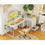 Yatendra L-Shaped Metal Base Writing Desk with Power Outlet-1183165717