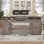 Bureau de direction Farmhouse 63 po, bureau d'ordinateur en bois avec tiroirs et armoire de rangement, bureau personnel avec tiroir classeur et support pour écran, bureau en bois pour l'écriture