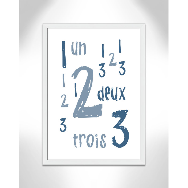 Impression sur papier français, H 34,5 po x l 24,5 po x P 0,6 po, Encadré plat blanc