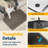 Extra Large Stainless Steel Cat Litter Box with Lid, Litter Mat and Scoop-729616728