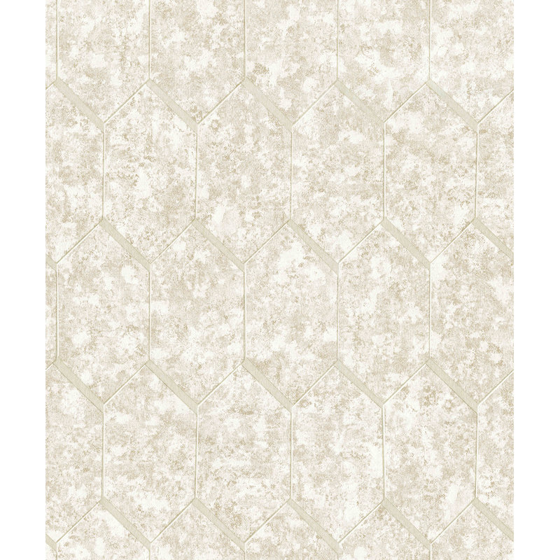 Papier peint carrelage calcaire beige