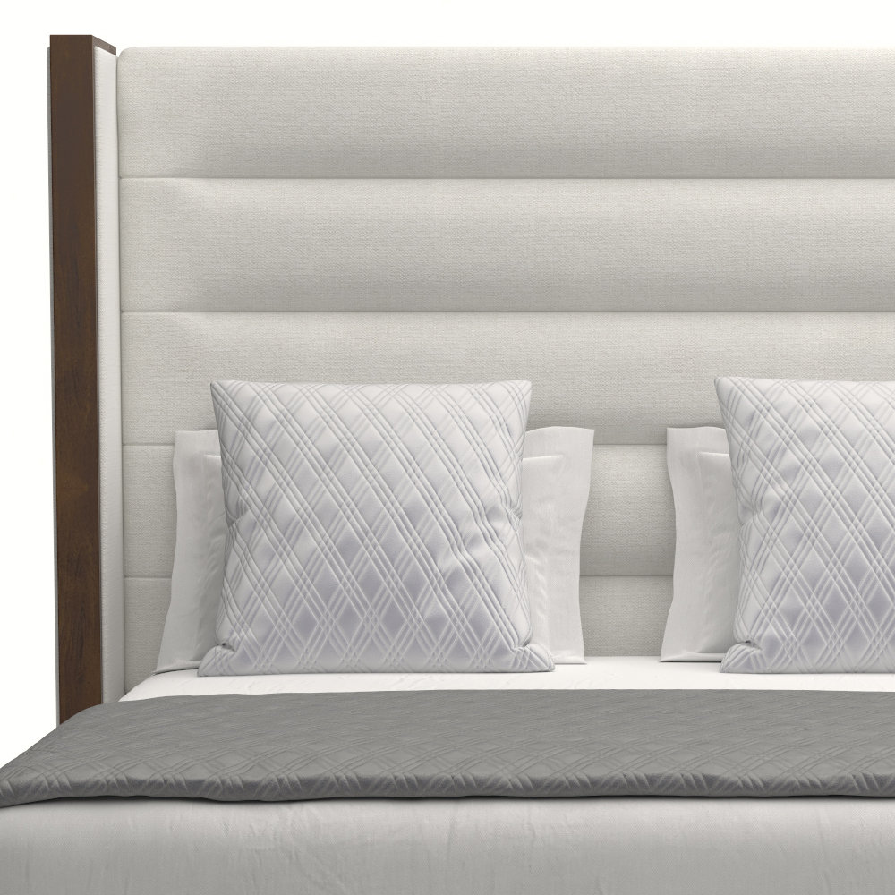 Ally Wingback Bed, King, Off White Revolution®