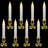 LED Flickering Window Candles With Timer - 8.5" - Set Of 8