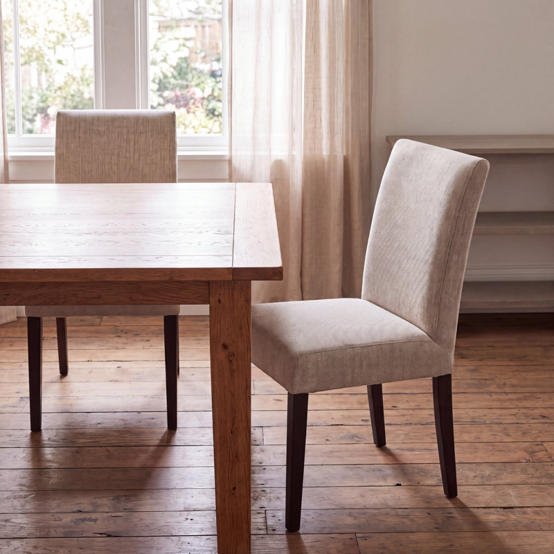 Amorette 19'' H Upholstered Side Chair, Cream