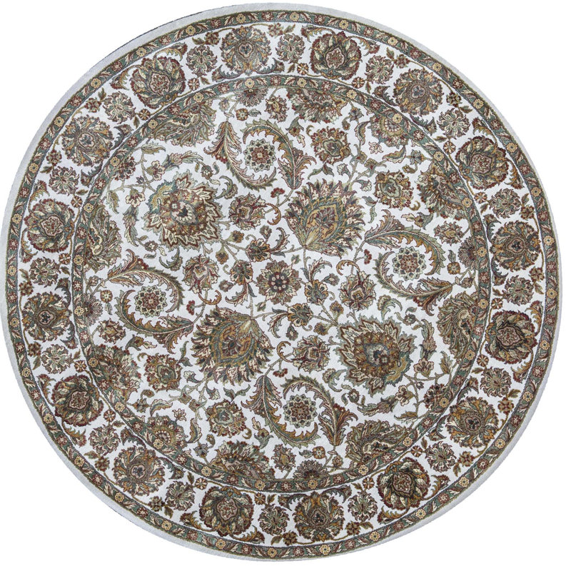 Trinity Wool Oriental Area Rug, Round 8'2"